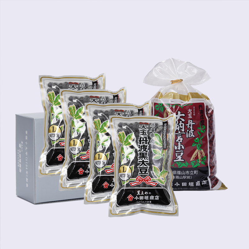 【低温貯蔵品】黒・赤　豆の詰め合わせ（丹波黒大豆L規格・丹波大納言小豆）各1升