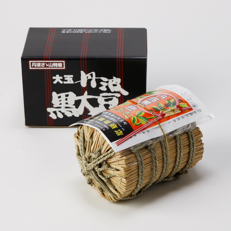 【予約販売】大玉丹波黒大豆　吉兆俵1升俵　1.2kg（化粧箱入り）　乾燥豆