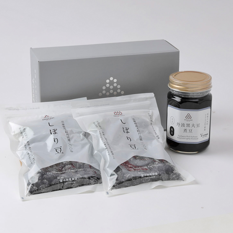 【WEB限定】丹波黒大豆煮豆としぼり豆の詰め合わせ（化粧箱入り）