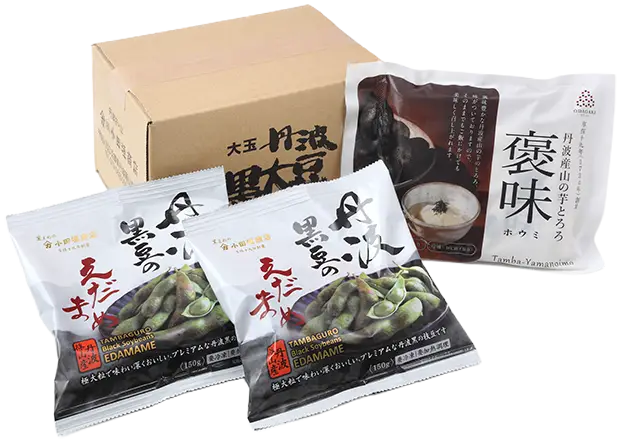 旬の美味しさを閉じ込めた、丹波の味わい とろろと枝豆の冷凍セット