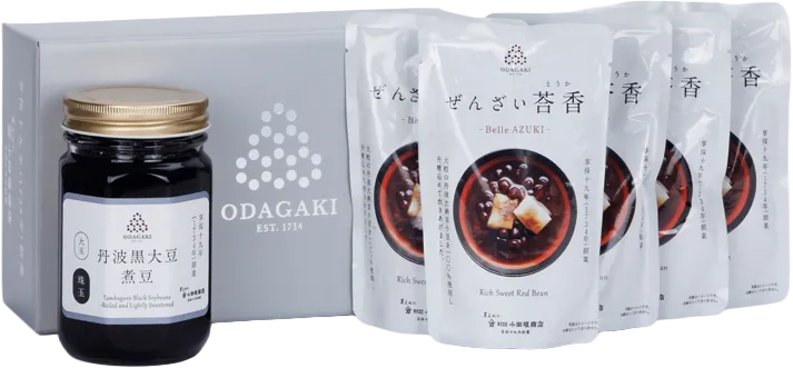 丹波黒大豆煮豆とぜんざい荅香の詰め合わせ 商品写真